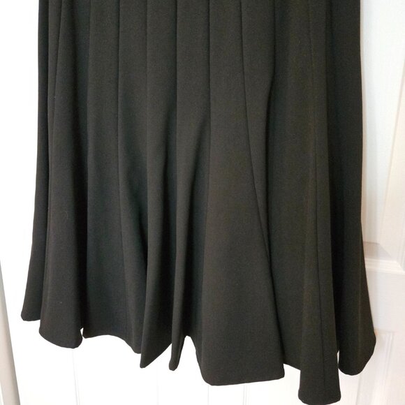 Calvin Klein Women’s Black Dress Fit and Flare Vertical Seam Detail | Size 14 - Picture 7 of 11